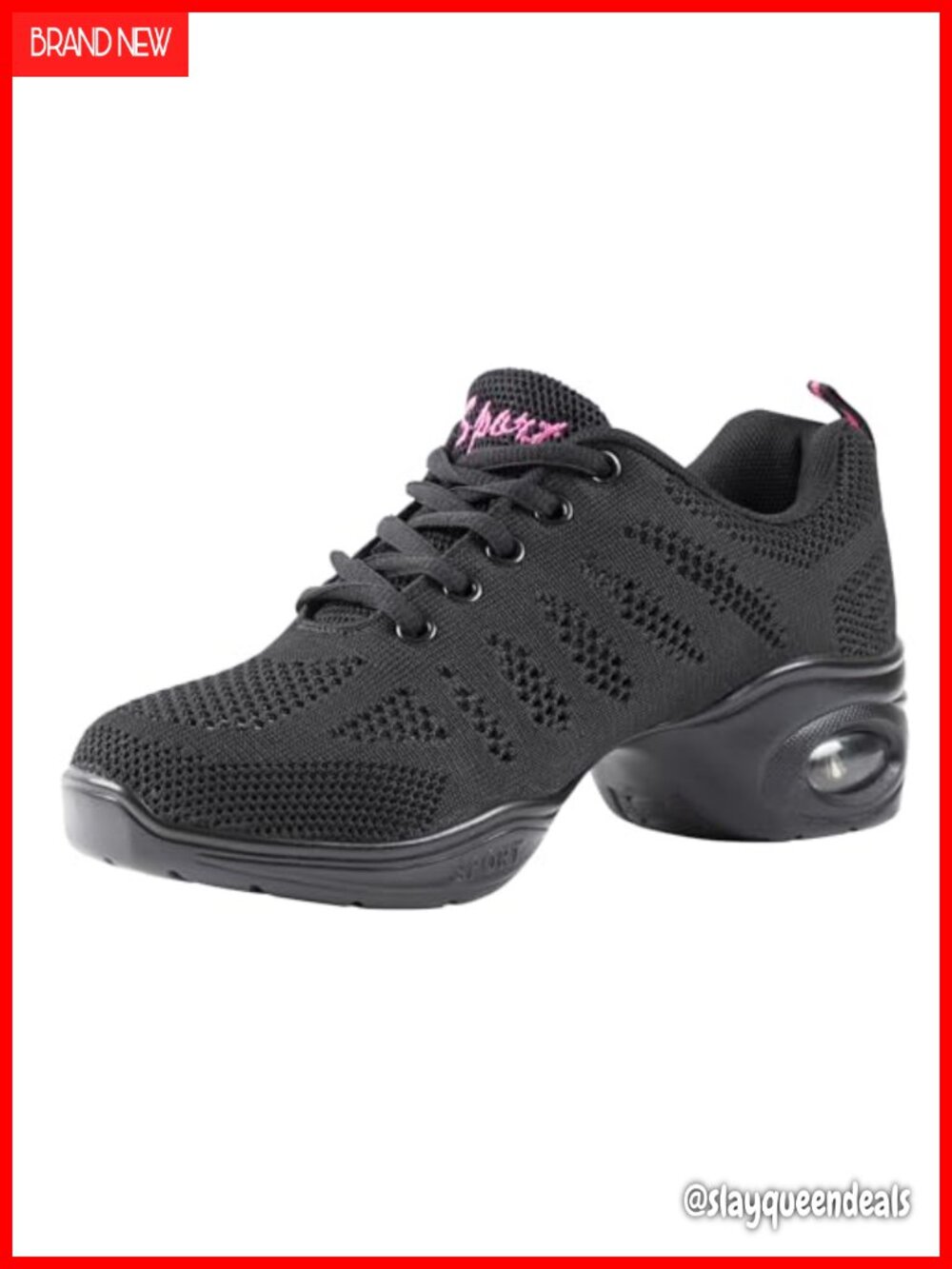 Women's Breathable Dance Sneakers with Split Sole Air Cushion Jazz Walking Shoes